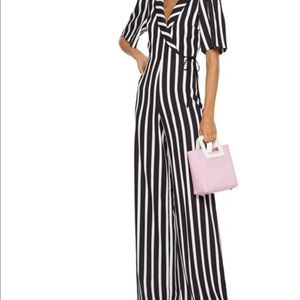 Alice and Olivia Black & White Jumpsuit